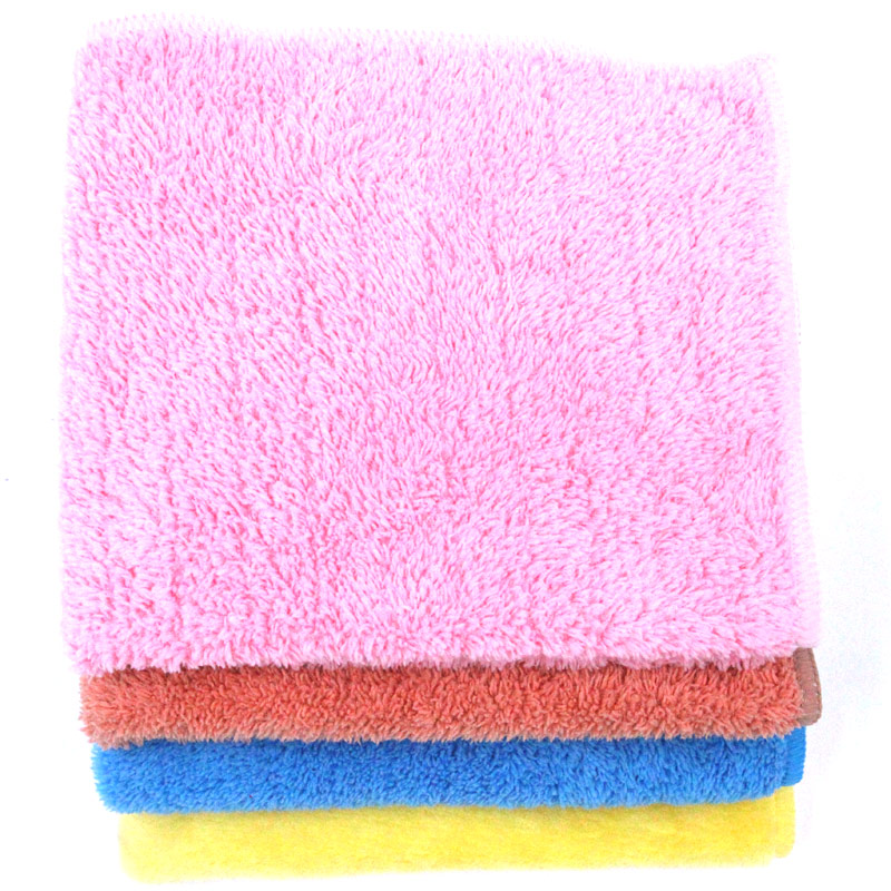 Single Coral Fleece Towel Dyed with Different Color and Sizes